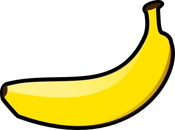 Clip art free vector. Clipart banana