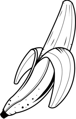 Bananas clipart black and white. Banana letters