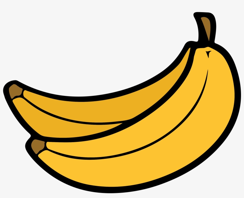 banana clipart colored