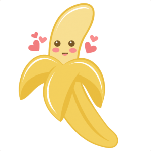 Clipart banana cute. Food miss kate cuttables