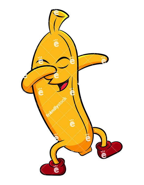 banana clipart cute