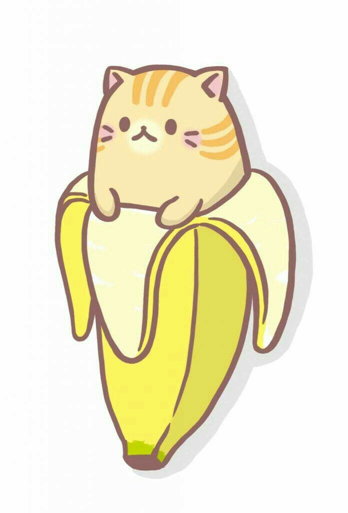 banana clipart kawaii