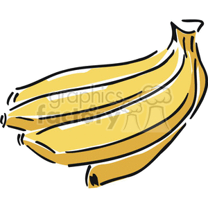 Bananas royalty free . Banana clipart pdf