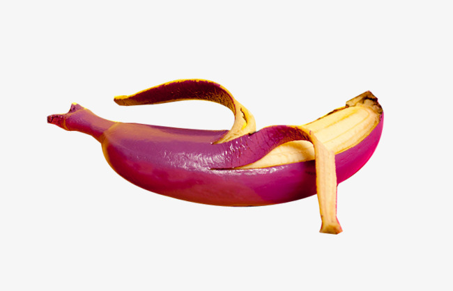 banana clipart pink