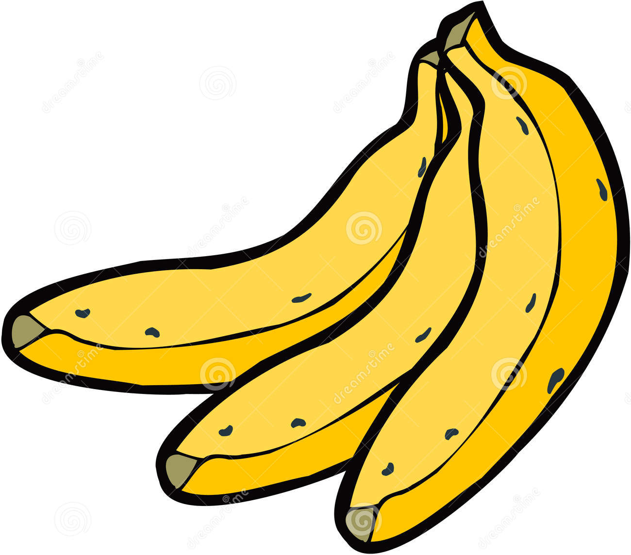 clipart banana three