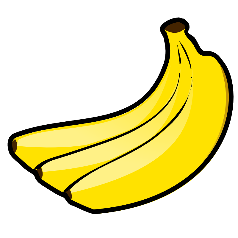 Free images download clip. Clipart banana colored