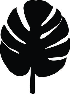 Banana clipart silhouette. Silhouettegarden com pinterest leaves