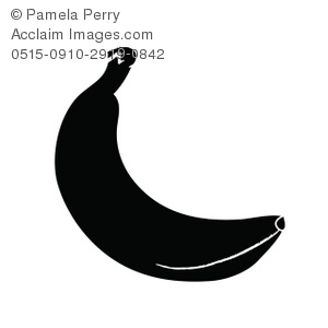 banana clipart silhouette