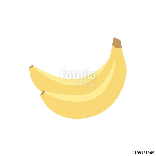 Bananas clipart simple. Banana icon design clip