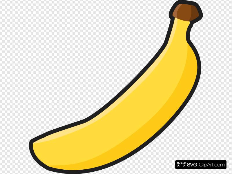 banana clipart simple