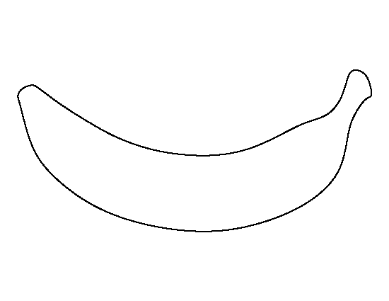 banana clipart template