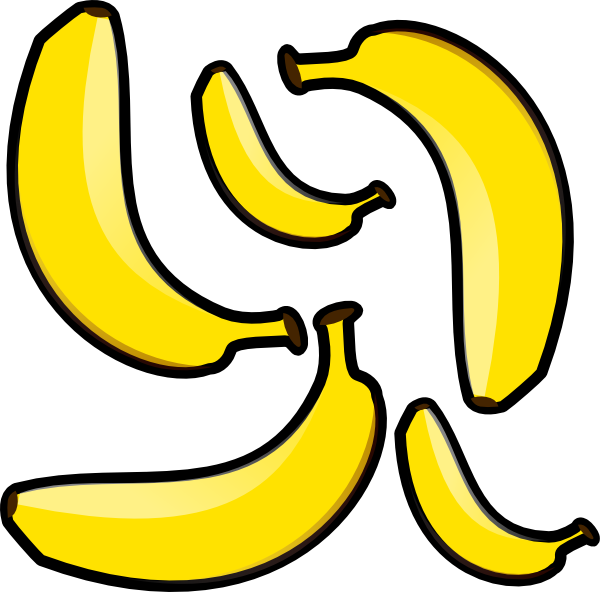 Bananas clip art at. Free clipart banana