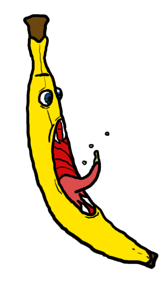 Bananas clipart animation. The screaming banana by