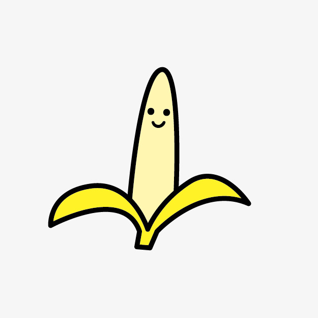 Cartoon banana png image. Bananas clipart cute