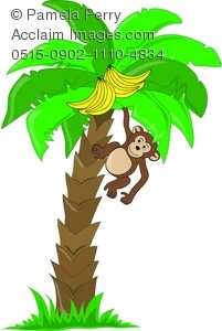Bananas clipart cute. Clip art illustration of