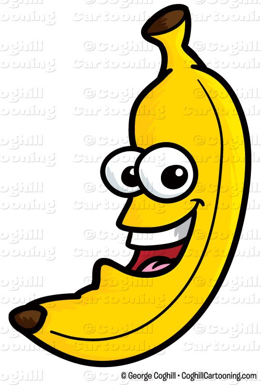 banana clipart character