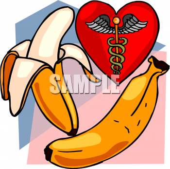 Healthy image foodclipart com. Bananas clipart heart