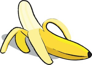 Of a banana clip. Bananas clipart printable