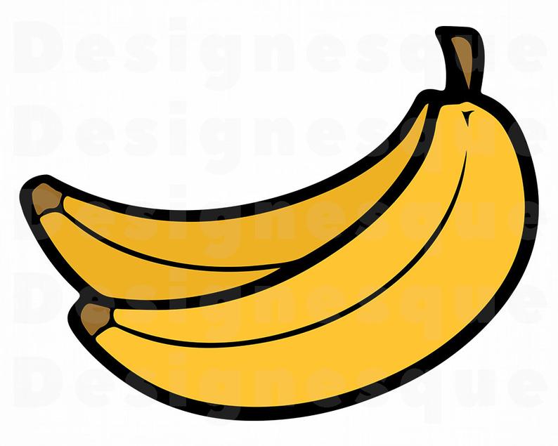 Clipart banana seller. Svg files for cricut