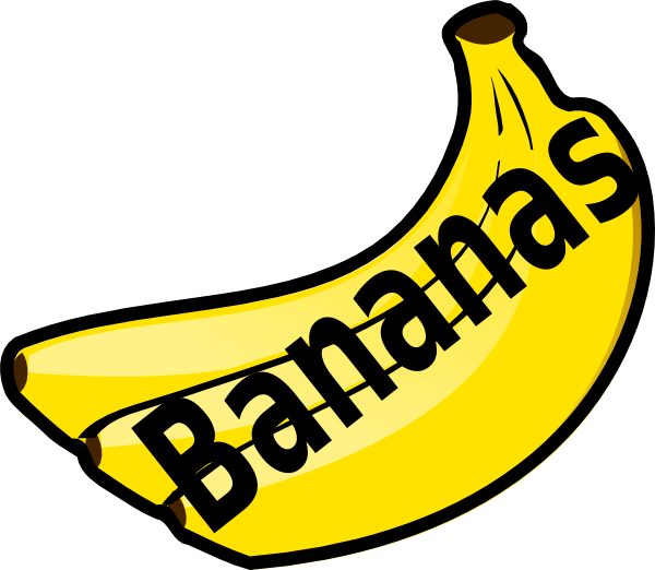 Bananas clipart vector. Banana clip art online