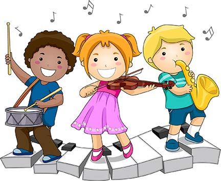 clipart music children's