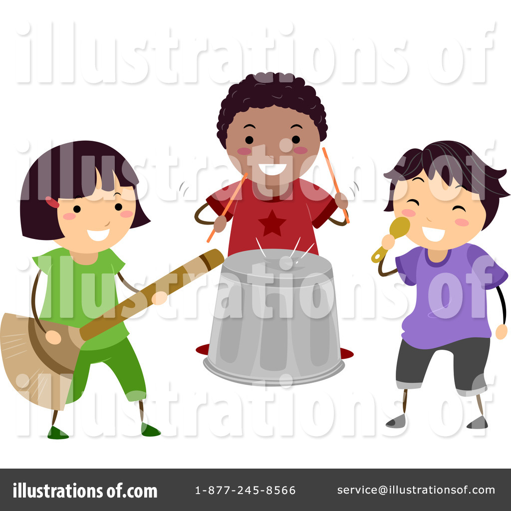 Band clipart children's. Childrens illustration by bnp