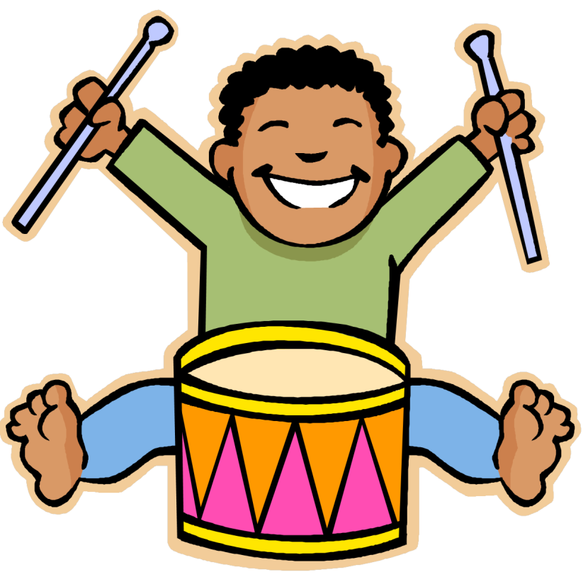  collection of kids. Clipart boy music