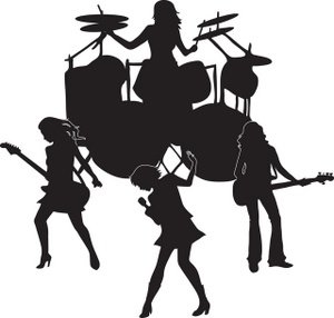 band clipart entertainers
