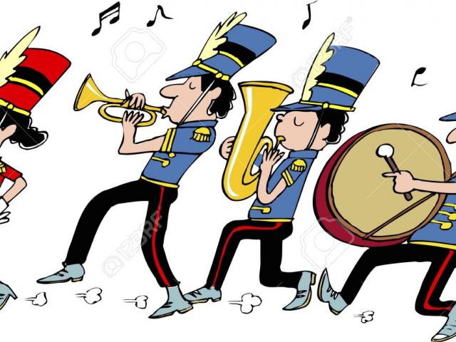 band clipart parade