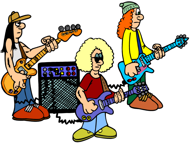 concert clipart rock group