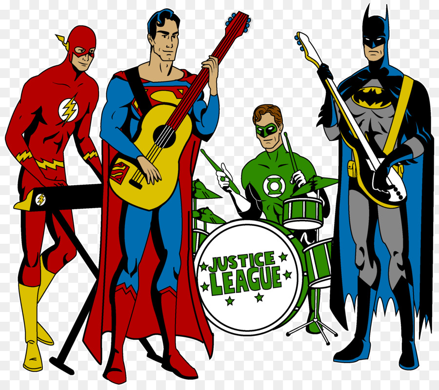 band clipart superhero