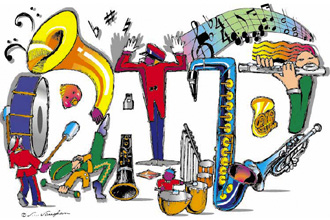 band clipart word