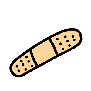 Bandaid clipart animated. Top band aid stickers
