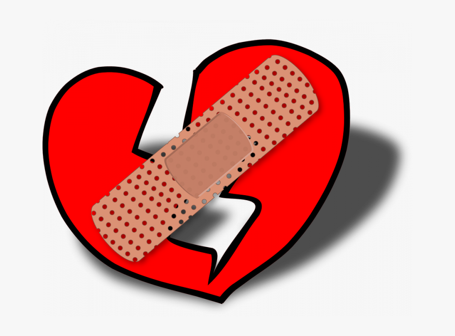 bandaid clipart broken heart
