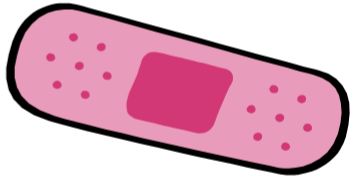 bandaid clipart pink