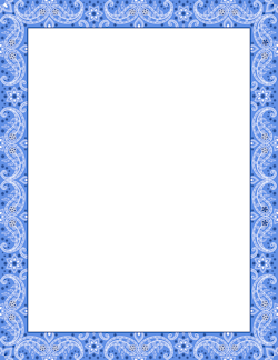 Bandana clipart banner. Blue border page borders