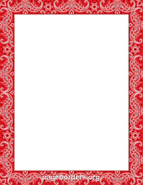 Printable red use the. Bandana clipart border