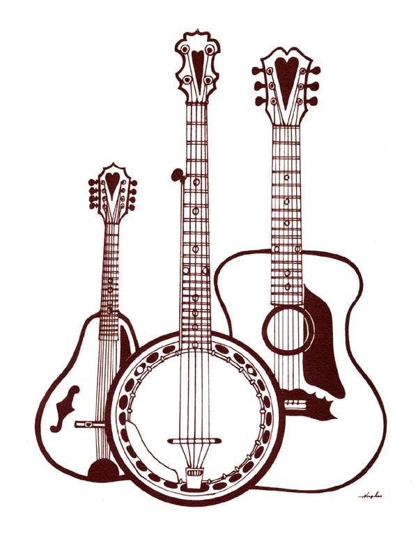 banjo clipart bluegrass