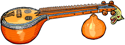 Banjo clipart saraswati veena. Indian instruments india 