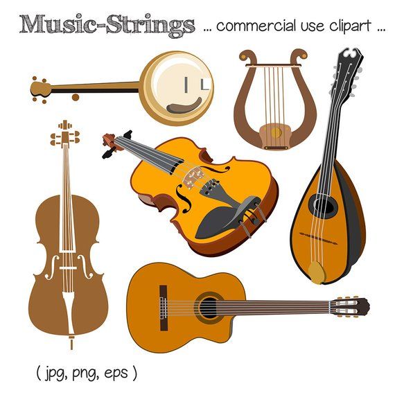 banjo clipart string instrument