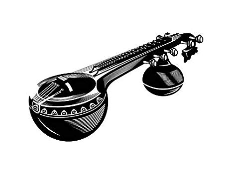 Banjo clipart veena. Amazon com yetta quiller