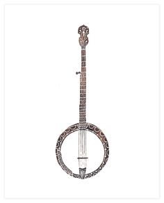 Banjo clipart watercolor. Silhouette google search pinterest