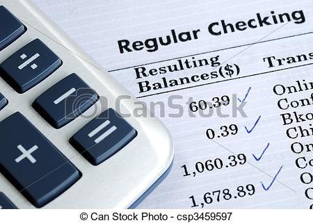 check clipart bank statement
