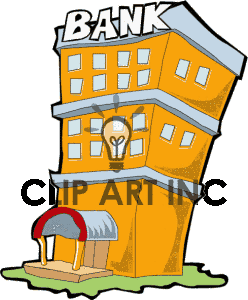 bank clipart cartoon