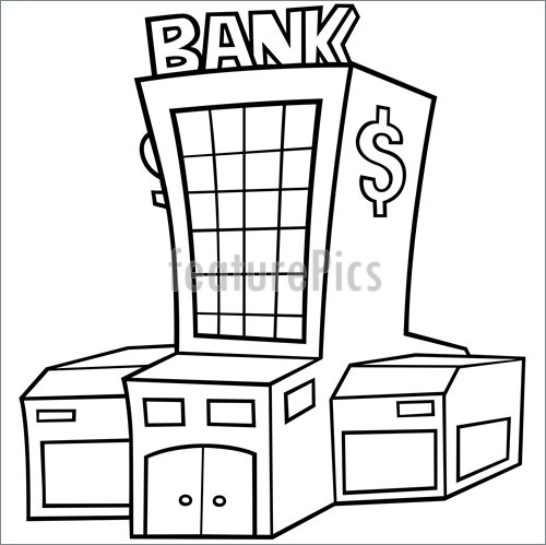 bank clipart drawing