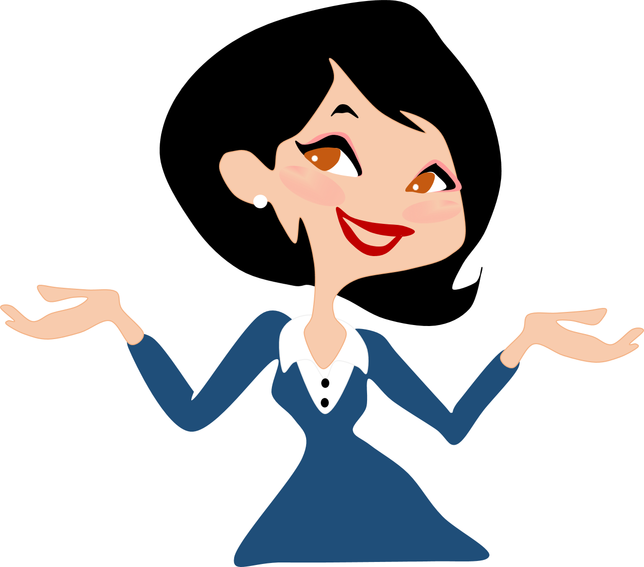 Male bank teller circle. Excited clipart happy lady