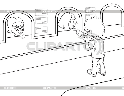 bank clipart outline