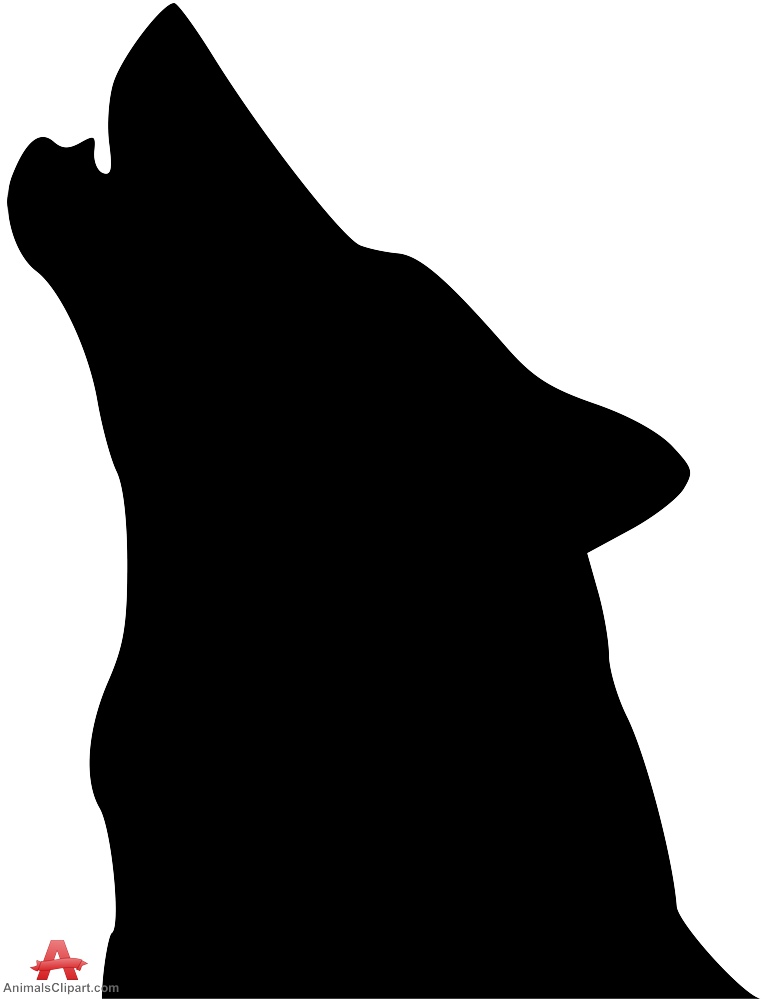 Bank clipart silhouette. Wolf art at getdrawings