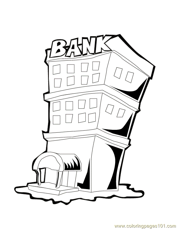 bank clipart sketch