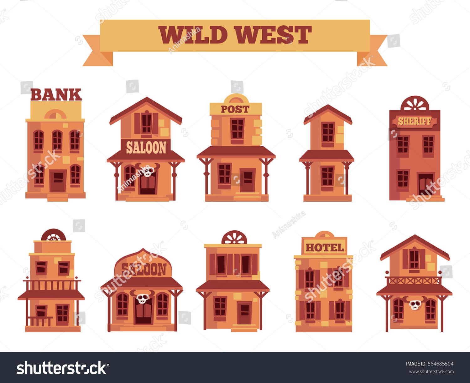 bank clipart wild west